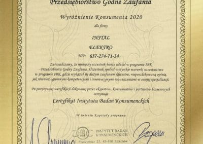 certyfikat IBK